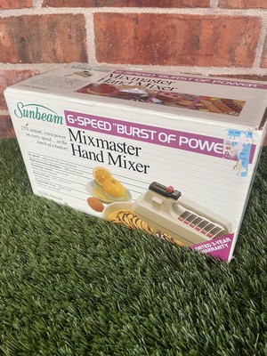 VTG Sunbeam Mixmaster 6 Speed  Burst Of Power  Mixmaster Hand Mixer 03181 NEW