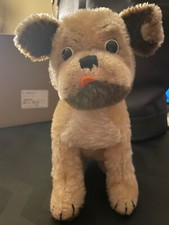 Vintage Steiff Mopsy the Dog 9  doesn  t have button/ tag ear Germany included 1