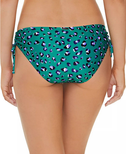 Raisins Juniors' Luna Bikini Bottoms Women's Swim Wear Green Leopard Small New - Picture 2 of 4