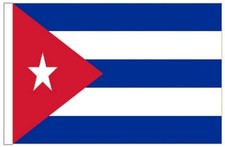 Cuba Sleeved Courtesy Flag ideal for Boats 45cm x 30cm