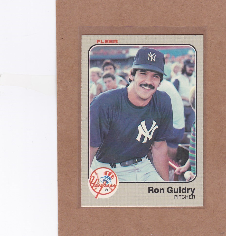 1983 FLEER BASEBALL RON GUIDRY #383 YANKEES NMMT OR BETTER *E4093