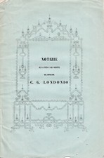A. MAURI, NOTIZIE SULLA VITA... DI CARLO GIUSEPPE LONDONIO, MILANO, 1845