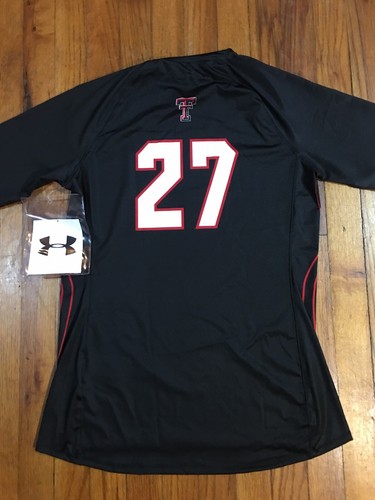 NEW Under Armour TEXAS TECH LS Crew Neck Volleyball #27 Jersey Womens Medium NWT - Picture 12 of 12