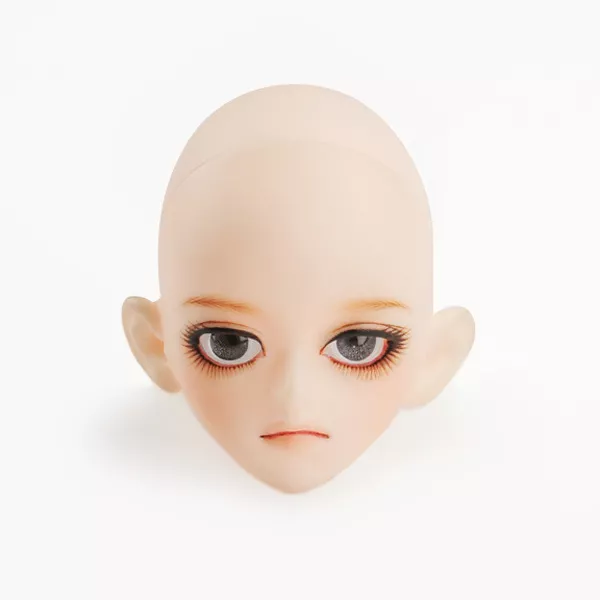 Dollmore parts heads 12inch Cute Doll Head Lulu White PVC