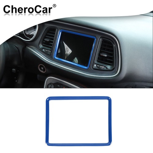 Blue Center Console Dashboard Gear Shift Full Trim for Dodge Challenger 2015+ - Bild 9 von 9