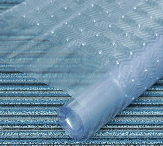 Vinyl Plastic Carpet Protector Clear Runner Mat Home Office Hallway Film Roll - Image 3 of 4