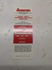 AMERON DUALOY 3000/L CONTAINMENT PIPE LENGTH CALCULATOR 1992