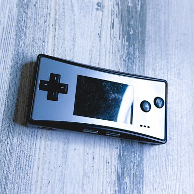 GAMEBOYミクロ Nintendo Gameboy Micro Black/Silver Super Low Serial Number #436