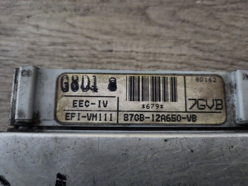 FORD GRANADA 2.4 MANUAL ECU 87GB12A650VB FULLY TESTED - Picture 2 of 2