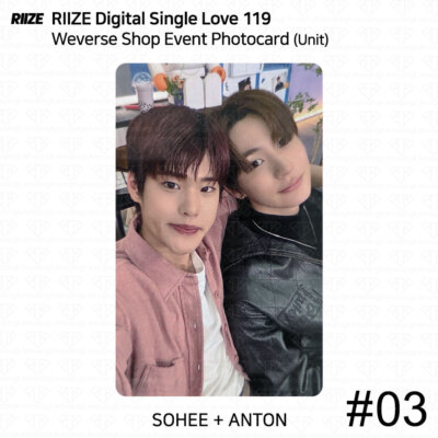 RIIZE Digital Single Love 119 Streaming Event Photocard Weverse