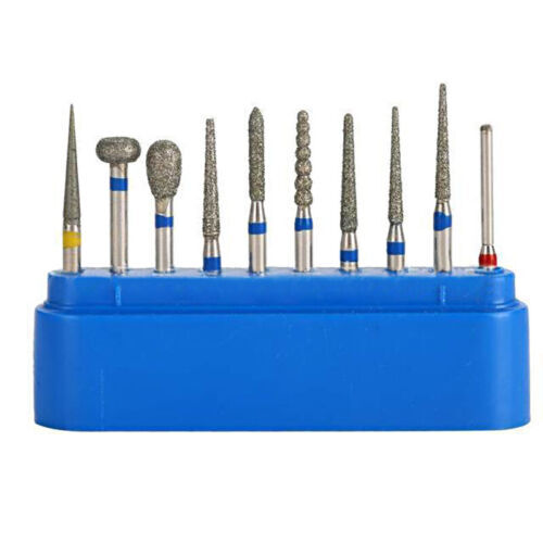 Fraises Diamantées Dentaires FG - Forme Sapin De Noël - 10 Pièces - Grit Vert (Gros)