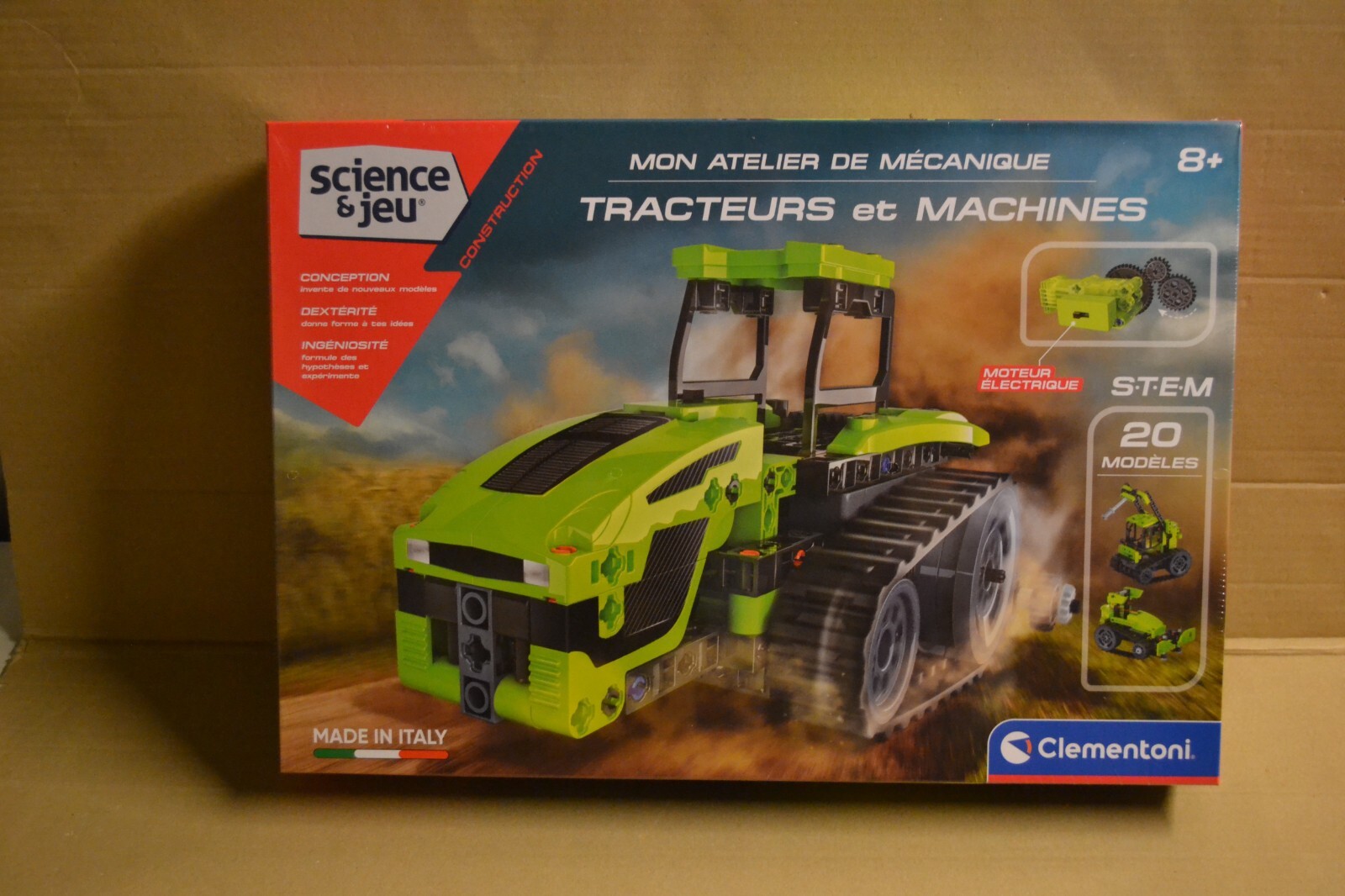 Clementoni Mon Atelier Mécanique Tracteurs 52568 Jeu Scientifique STEM Neuf