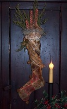 Primitive Patti's Ratties Gingerbread Chritmas Stocking Paper Pattern 252