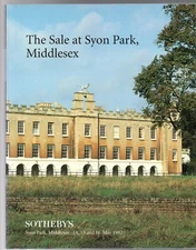 SYON PARK Estate SOTHEBY'S 1997 Middlesex Furniture Jewelry Vertu Silver ART