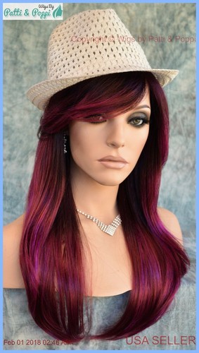 Angelica PM by Noriko Wigs (partial mono) PLUMBERRY JAM Long Sexy AUTHENTIC - 第 4/12 張圖片
