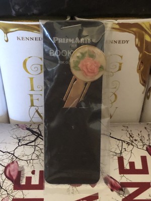 Vintage PrismArte 18k Gold Plated Raise Flower Art Book Mark - #2