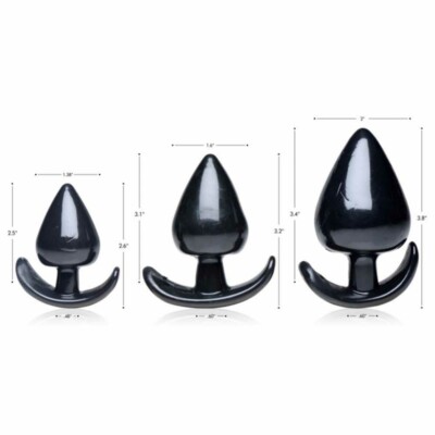 Butt Plug Trainer Kit for Comfortable Long-Term Wear Anal Plug Tapered  Dildo | eBay
