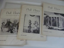 3 Issues - Doll News Feb 1970 Aug 1972 Aug 1973 United Federation of Doll Clubs