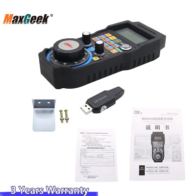 CNC MACH3 Wireless Electronic Handwheel 4-Axis Manual Controller USB Handle MPG