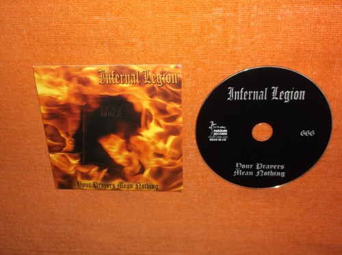 INFERNAL LEGION Your Prayers Mean Nothing CD {Promo} - Beautiful TESTED disc!!! - Imagen 3 de 3