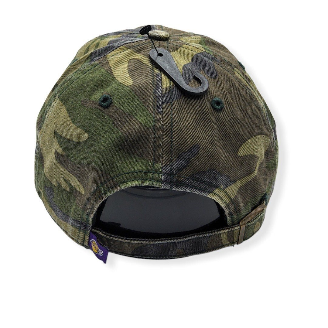47 Los Angeles Lakers Brand Camo Clean Up Adjustable Dad Hat