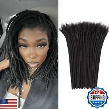 4 Inch Loc Extensions Human Hair 0.4cm Thickness 100 Strands 100 Full Handma