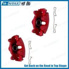 S2974 High-Temp Front Red Calipers Pair For Audi A3 Volkswagen Rabbit GTI Golf