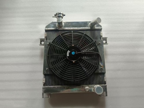 👍Aluminum Radiator &Fan JAGUAR MK1/MK2 MK I/II S-TYPE SALOON M/T 1955-1967 - Picture 2 of 6