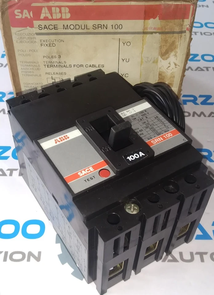INTERRUPTOR DE CIRCUITO ABB SACE SRN-100 ESTUCHE MOLDEADO - 100A Foto 2 de 4