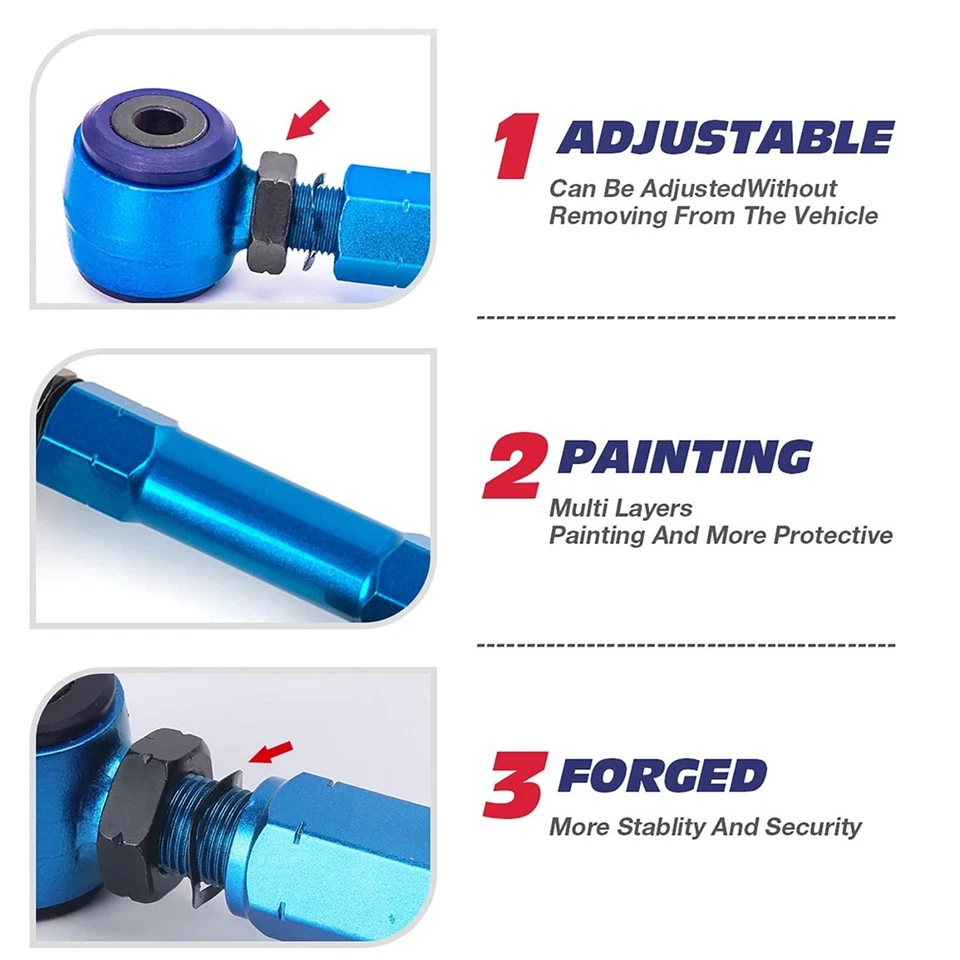 -2/+4 Kit de brazo de inclinación superior trasero de suspensión ajustable para Honda CR-V 2007-2011 Foto 3 de 4