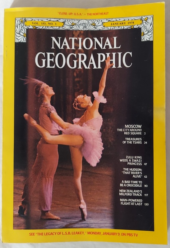 NATIONAL GEOGRAPHIC MAGAZINE January 1978, Moscow New Zealand Zulu Swazi Crocs