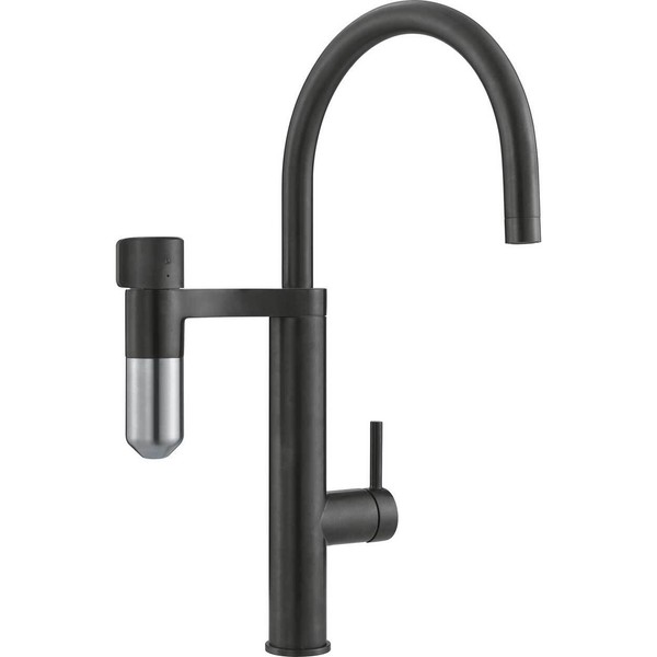 Franke Messing Hochdruck Armatur, Wasserhahn Vital J Festauslauf Industrial Blac-image