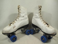 VTG Sure Grip Super X 5R Roller Skates White Leather Sports Indoor Activities