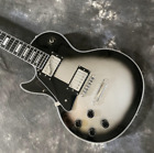 Left-handed Lp Electric Guitar Silver Burst Mahogany Body Hh Free Shipping
