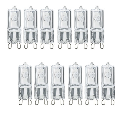 12x Nice Price Halogen PIN G9 20W 230V warmweiß dimmbar EEK:G (Spektrum A-G)