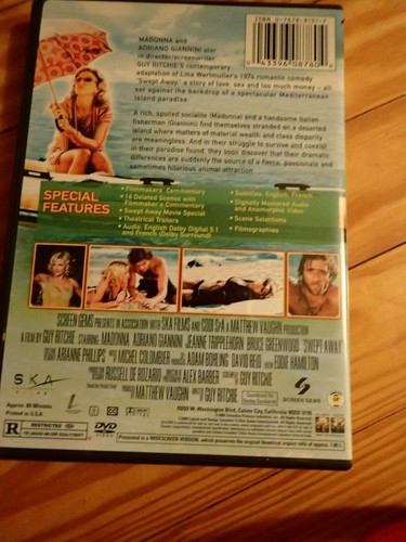 Swept Away (DVD, 2003) Madonna - Picture 2 of 2