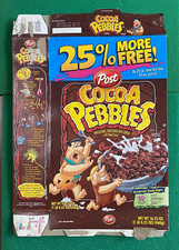 POST COCOA PEBBLES 1995 COCOA-STONE NATIONAL PARK CEREAL BOX-
