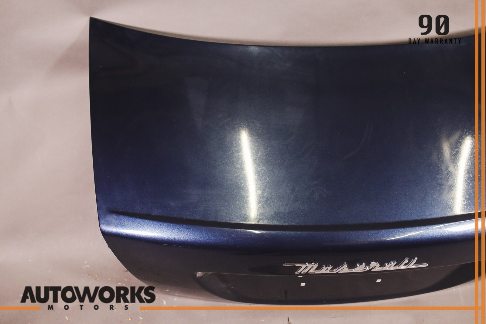 03-13 Maserati Quattroporte M139 Rear Trunk Boot Lid Shell Panel Blue OEM
