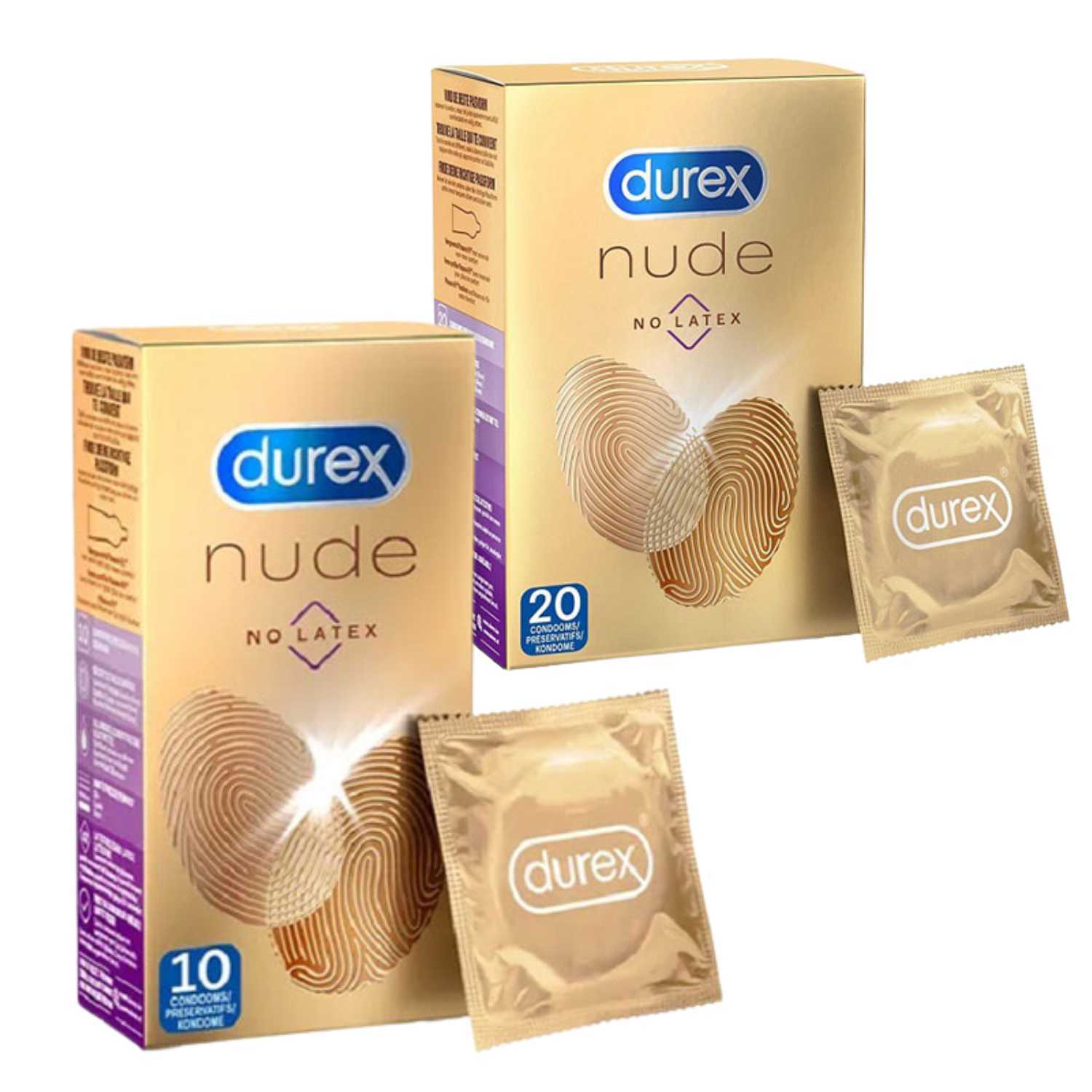 DUREX Nude Latexfreie Kondome real feel extra dünn geruchtsneutral