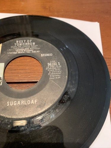 Sugarloaf, Green Eyed Lady 45 Record Cleaned Tested. Chip On End Plays Well - Picture 6 of 6