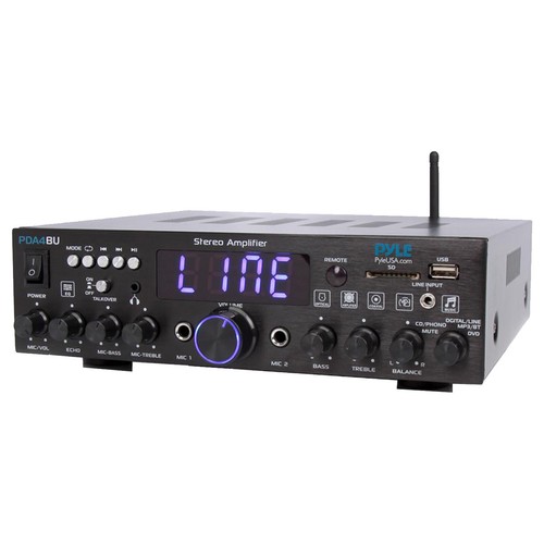 Pyle Bluetooth Multi-Channel Home Audio Receiver, 4x 3.5" 200W Max Speakers - Picture 2 of 4