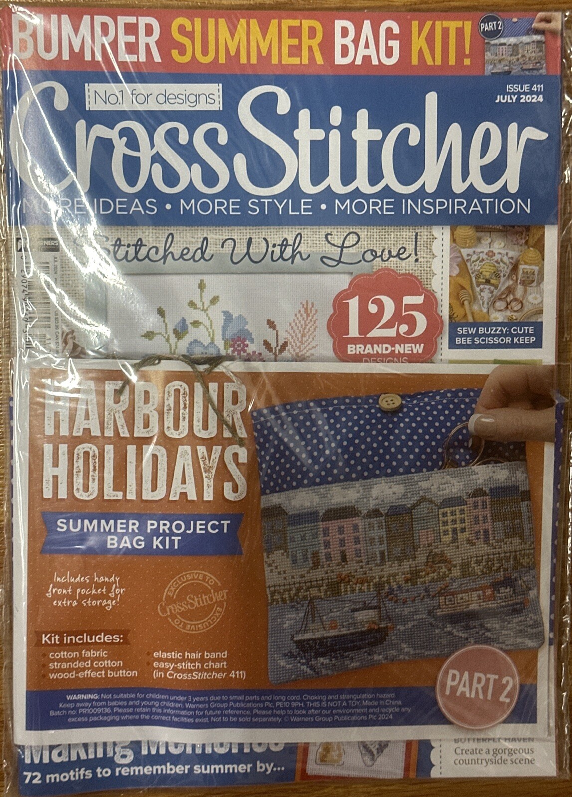 Cross Stitcher Magazine July 2024 Issue 411 Harbour Holidays Part 2 | eBay