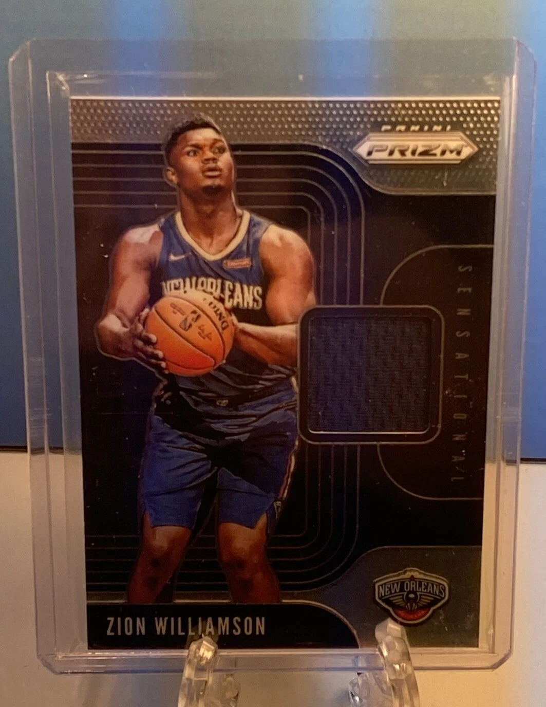 Zion Williamson RC 2019-20 Prizm Sensational Swatches #SS-ZWL Rookie Patch