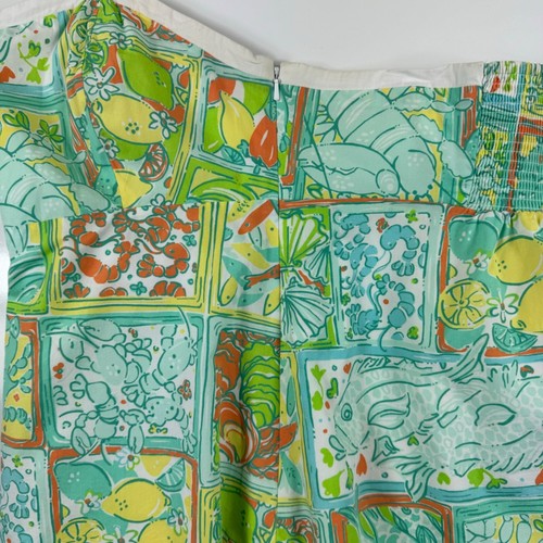 Lilly Pulitzer Merianne Just Add Lemons Sleeveless Tube Top Babydoll 10 Y2K FLAW - Picture 5 of 8