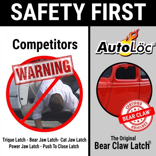 Power Bear Claw Door Latch - Small Street BCSMP street hot rod muscle rat truck - Picture 6 of 10