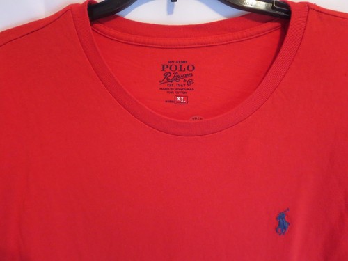 Herren Polo RALPH LAUREN XL Classics2 ROT Rundhals Pony T-Shirt - Bild 4 von 4