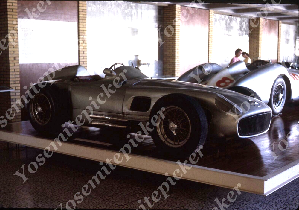 sl59 Original slide 1963 race cars showroom 315a