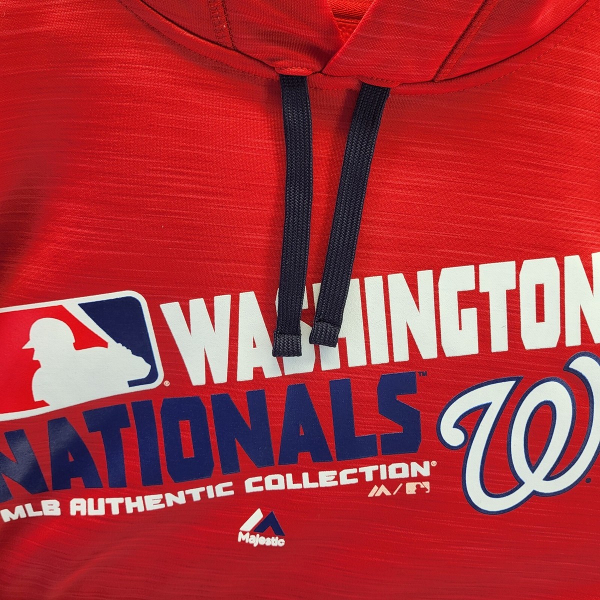 Washington Nationals Hoodie Mens XL Red Majestic MLB