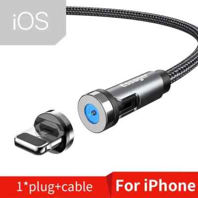 Schnellladekabel 540° von Essager Magnetic mit Plug 8-Pin für iPhone
