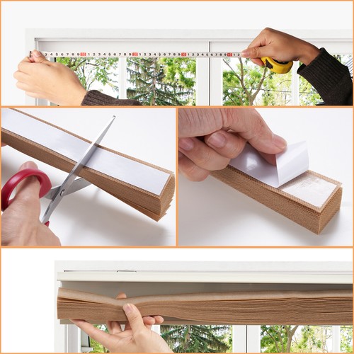 Self-Adhesive Temporary Pleated Blinds Blackout Bathroom Curtains Windows Shade - Picture 44 of 44